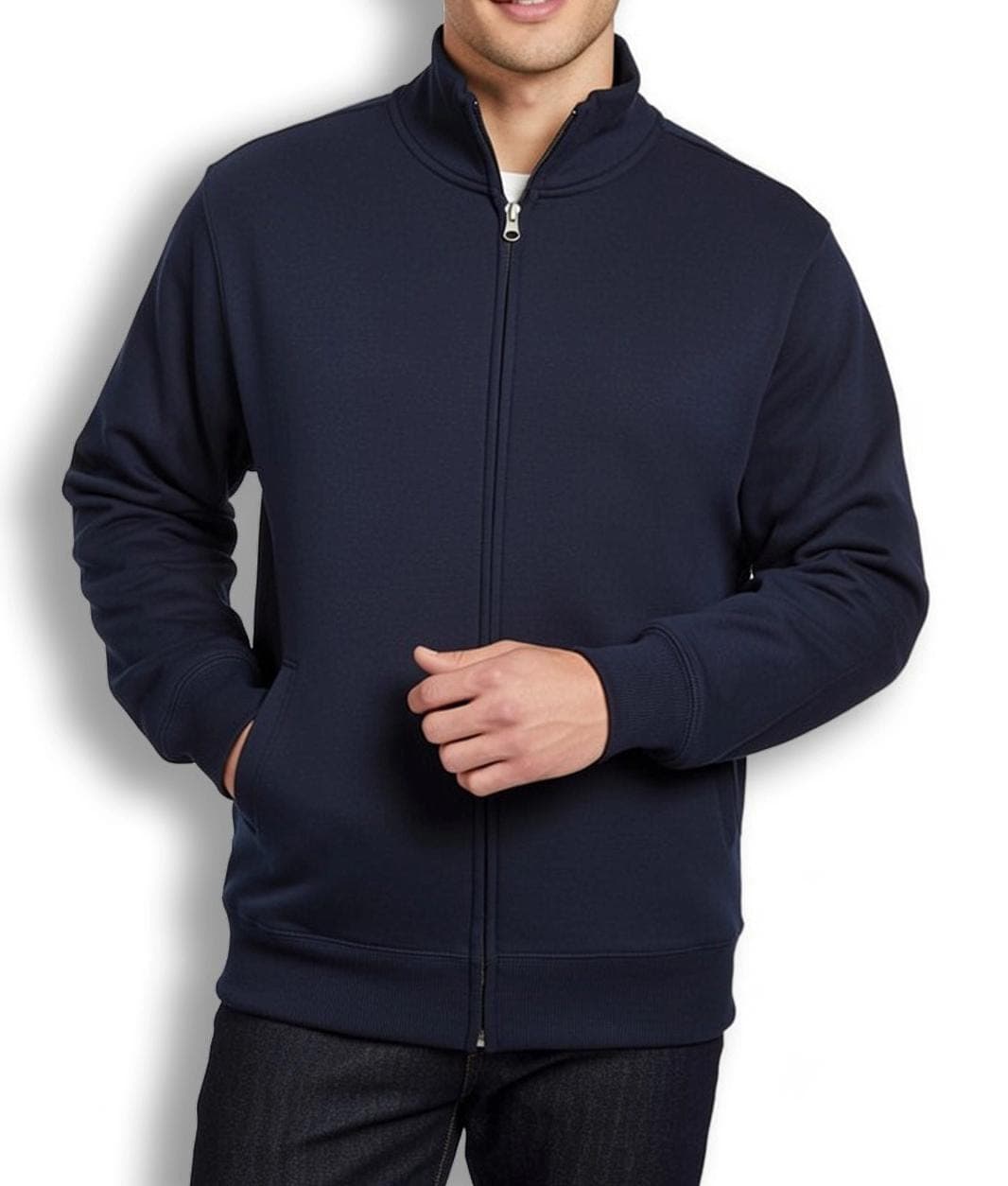 Navy Blue Sweat Jacket