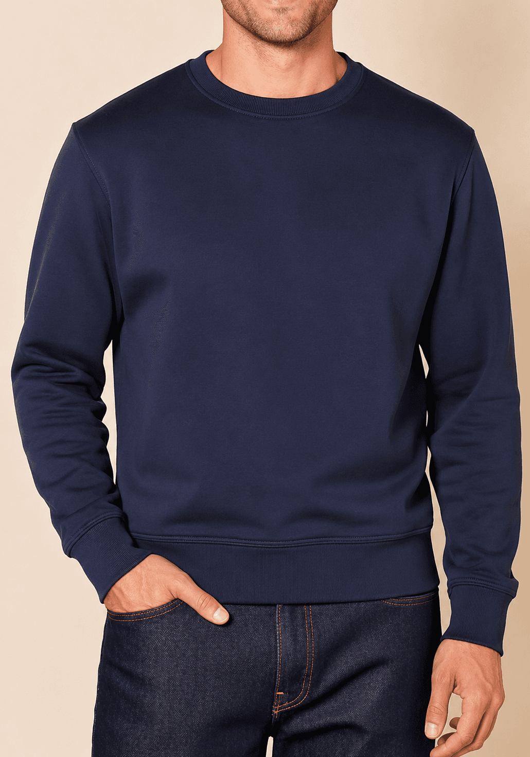 Navy Blue Sweat Shirt