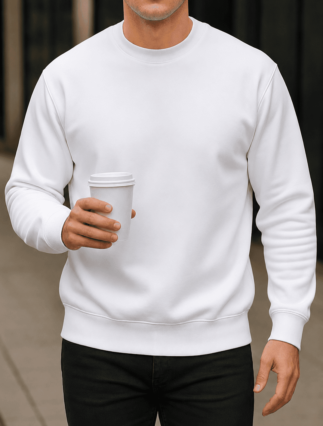 White Sweat Shirt