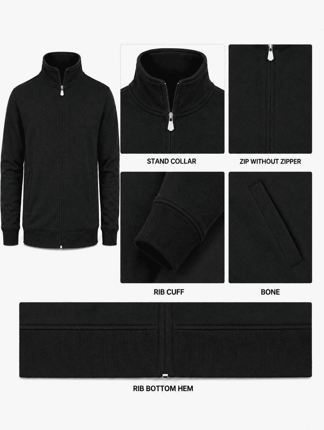 Black Sweat Jacket