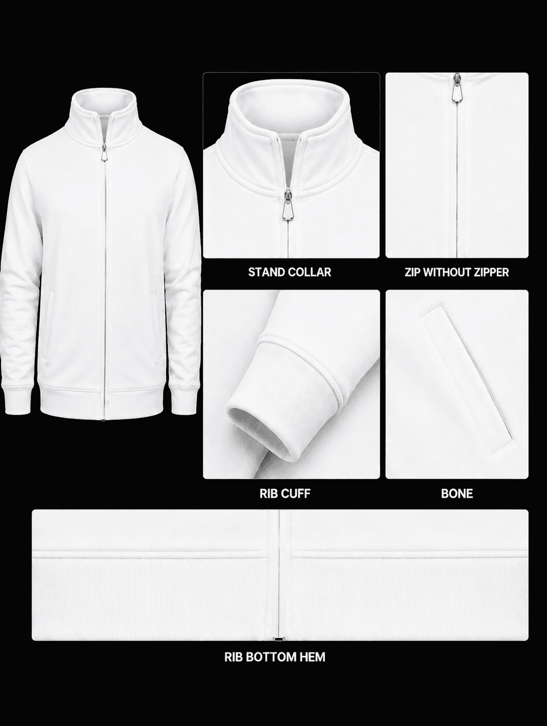 White Sweat Jacket