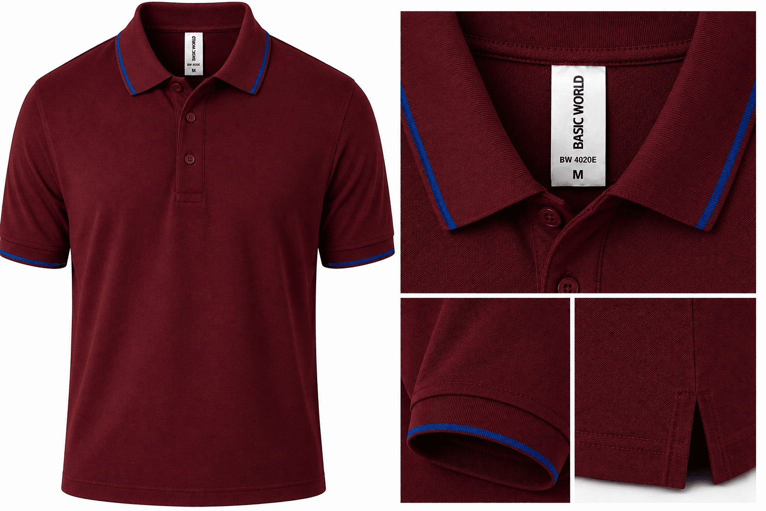 Wine Red Polo
