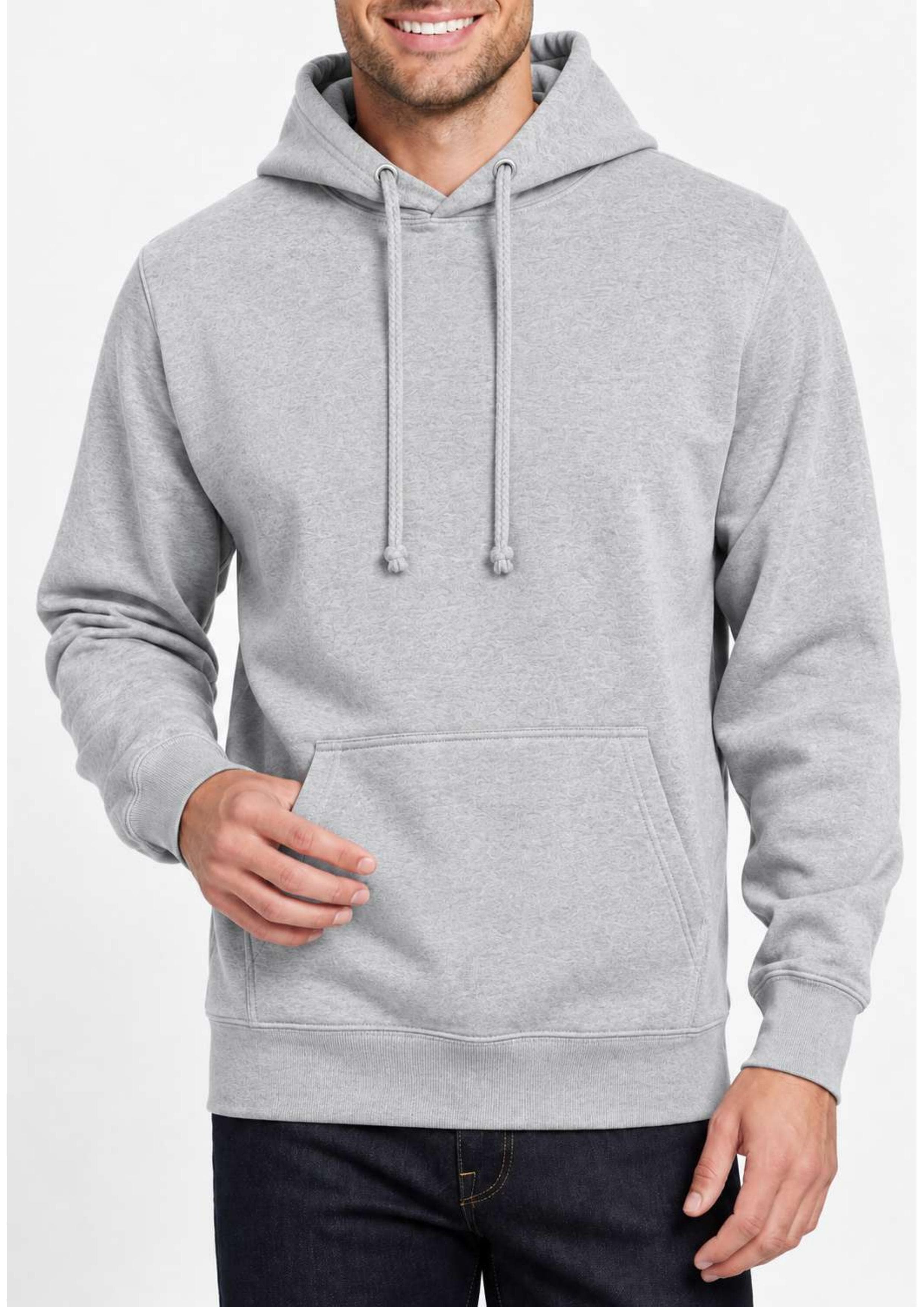 Grey Pullover Hoodie
