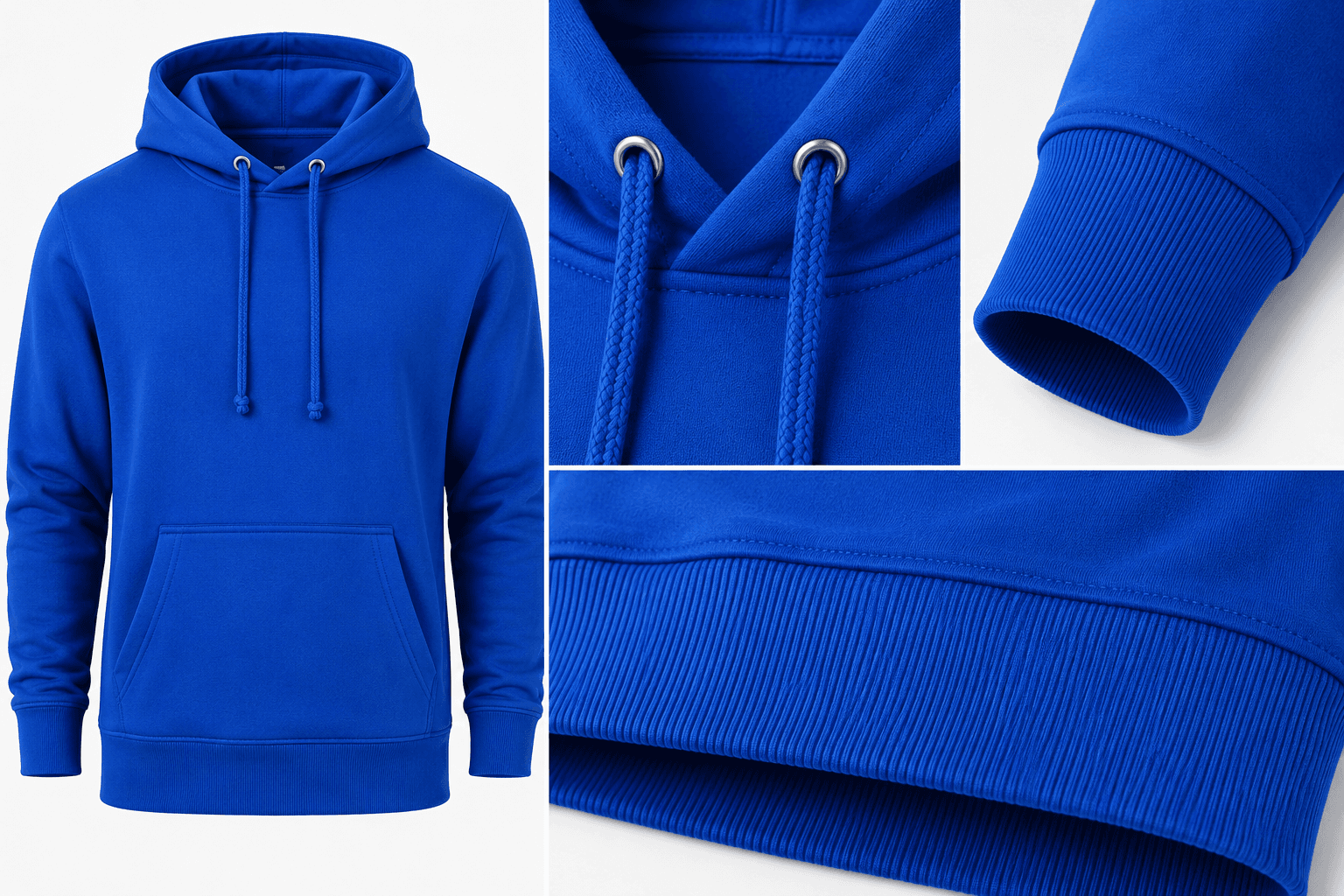 Royal Blue Pullover Hoodie