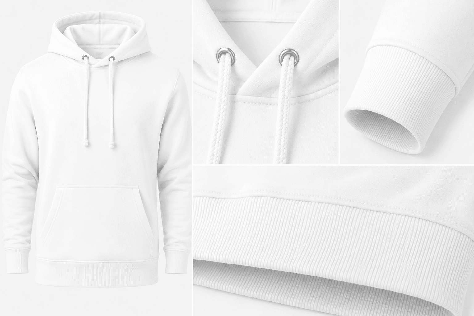 White Pullover Hoodie