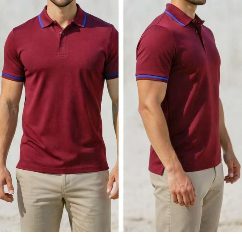 Wine Red Polo